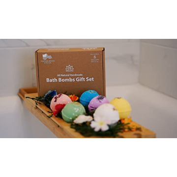 Organic Bath Bombs Gift Set - Natural Relaxation Kit