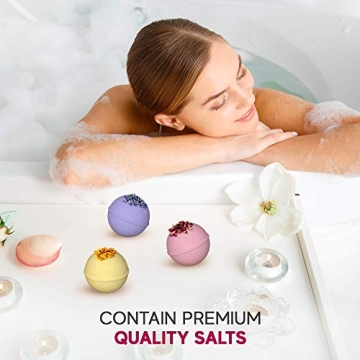 Organic Bath Bombs Gift Set - Natural Relaxation Kit
