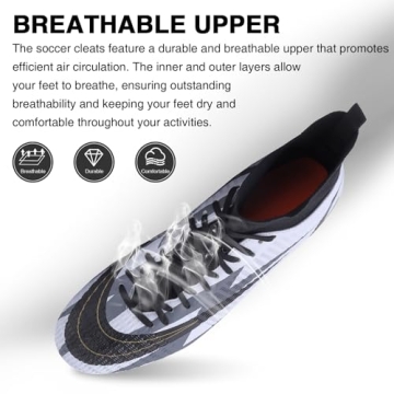 Professional Soccer Cleats for Men Women - AG/FG Turf Shoes