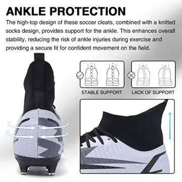 Professional Soccer Cleats for Men Women - AG/FG Turf Shoes