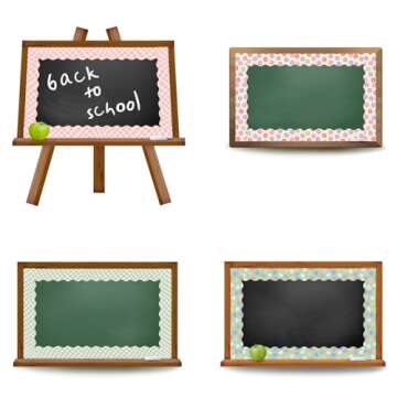 Whaline 196.8ft Pastel Boho Bulletin Board Borders Daisy Flower Checkered Groovy Die-Cut Rolled Board Trim for School Classroom Office Chalkboard, 6 Rolls