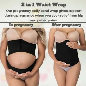 FANCYSIO Postpartum Waist Trainer Maternity Tummy Wrap