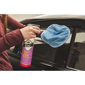 Wowo's Glass Cleaner - No Alcohol, No Ammonia, No Streaks. Specially Designed Surfactants Cut Through Dirt, Grime, Vape and Smoke Film, Fingerprints, etc. Leaving Windows Clean and Clear (500ml)