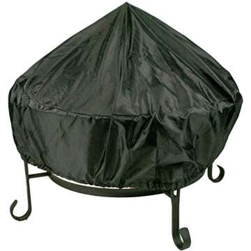 Global Outdoors 26" Genuine Copper Fire Pit with Screen, Cover and Safety Poker