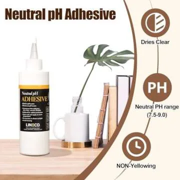 Best LINECO 8 Oz Neutral pH Adhesive for Crafts and Repairs