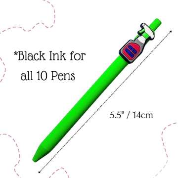 10 PC Nurse Pens | Funny Best Cute Nurses Pen Set Accessories for Work, Nursing Student, Medical Assistant, NICU, ER, ICU; Must haves Gifts, Essentials, Nurses Week Bulk, Appreciation Gift