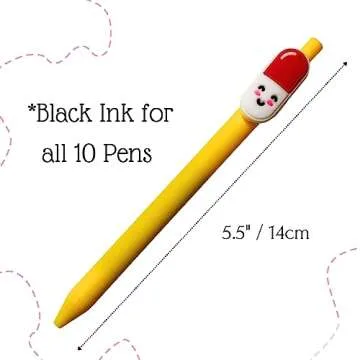 10 PC Nurse Pens | Funny Best Cute Nurses Pen Set Accessories for Work, Nursing Student, Medical Assistant, NICU, ER, ICU; Must haves Gifts, Essentials, Nurses Week Bulk, Appreciation Gift