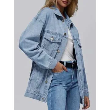 AUTOMET Women's Denim Jacket | Chic Oversized Coat