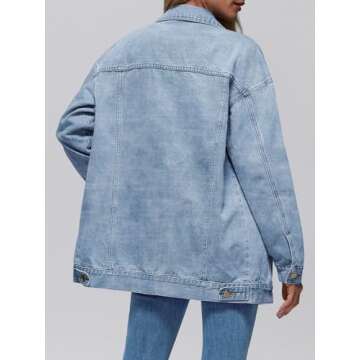 AUTOMET Women's Denim Jacket | Chic Oversized Coat