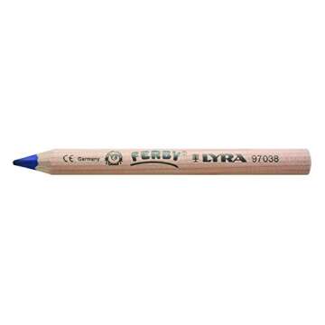 Lyra Ferby Giant Triangular Colored Pencils - Set of 12 Short Colored Pencils with A 6.25mm Core - H...