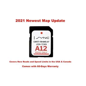 Attituate 2021 Latest A12 Map Navigation GPS SD Card Fits Ford & Lincoln Sync | Newest Map Update GM5T-19H449-AF | USA & Canada Region