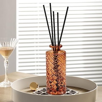 ComSaf 6-Piece Glass Bud Vases Set for Home Decor