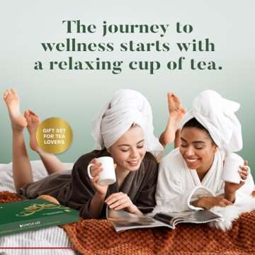 Uncle Lee’s Organic Tea Variety Gift Set – Wellness Tea Collection, 48 Tea Bags in a Premium Gift Box, Christmas Gift for Mom, Girlfriend, Grandma, Teachers, Coworkers