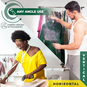 XROOL Clothes Steamer - Compact Handheld for Travel