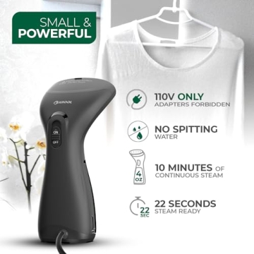 XROOL Clothes Steamer - Compact Handheld for Travel