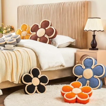 Kcvvcr Flower Pillow - Cute Soft Floral Floor Cushion
