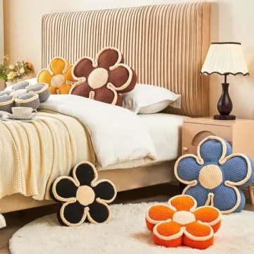 Kcvvcr Flower Pillow - Cute Soft Floral Floor Cushion