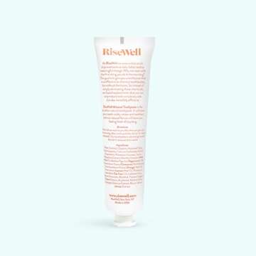 RiseWell Mineral Toothpaste - All Natural Toothpaste with Hydroxyapatite - Made in The USA, No Added Fluoride, SLS-Free - for a Stronger and Healthier Teeth, Wild Mint 4 Oz