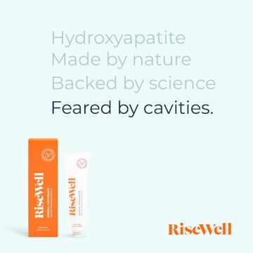RiseWell Mineral Toothpaste - All Natural Toothpaste with Hydroxyapatite - Made in The USA, No Added Fluoride, SLS-Free - for a Stronger and Healthier Teeth, Wild Mint 4 Oz