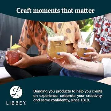 Libbey Tiki Pineapple Glasses Set, Tiki Glasses for Cocktails, Ideal Tiki Bar Set of 4