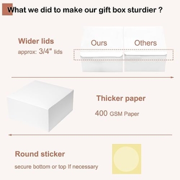 Mcfleet Gift Boxes with Lids for All Occasions: 10-Pack