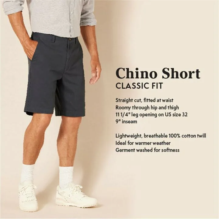 Buy Amazon Essentials Men's 9" Classic-Fit Shorts