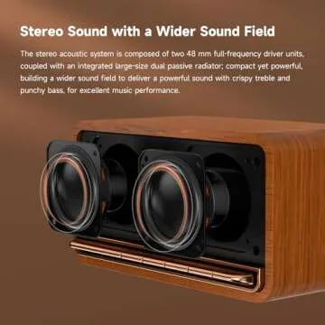 Edifier MP230 Portable Bluetooth Speaker, Wireless Speaker with Stereo Sound for Outdoor Travel, 10-Hour Playtime, Supports USB Soundcard/Micro SD, 20W RMS - Black Green