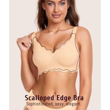 Gailife Scalloped Wireless Bra for Everyday Comfort