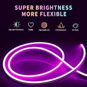 L8star Neon Strip Lights 32.8ft App Remote Control Flexible