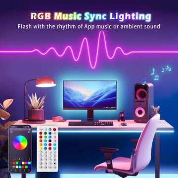 L8star Neon Strip Lights, 32.8ft/10m LED Neon Rope Lights with Remote APP Control IP65 Waterproof Flexible Neon LED Strip Lights 24V RGB LED Neon Lights for Bedroom Indoors Outdoors Decor