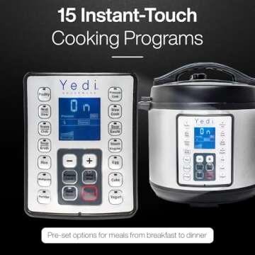 Yedi 9-in-1 Instant Programmable Pressure Cooker - 6 Quart