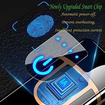 YYDSDMS Touch Ignition Electric Lighter USB Rechargeable