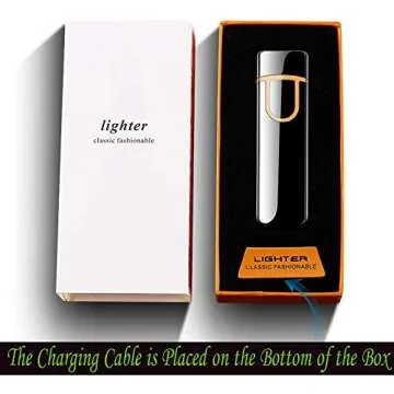 YYDSDMS Touch Ignition Electric Lighter USB Rechargeable