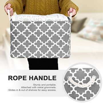 Collapsible WISELIFE Storage Baskets for Every Space