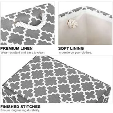 Collapsible WISELIFE Storage Baskets for Every Space