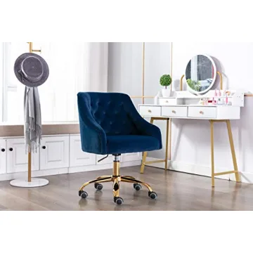 ZOBIDO Velvet Seashell Office Chair Stylish Comfortable Ergonomic