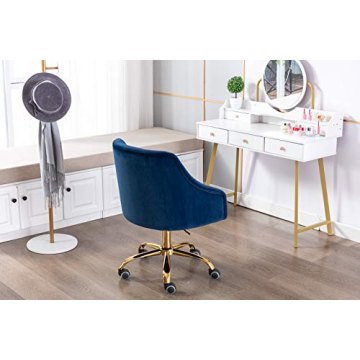 ZOBIDO Velvet Seashell Office Chair Stylish Comfortable Ergonomic