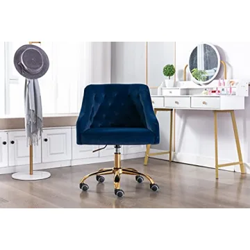ZOBIDO Velvet Seashell Office Chair Stylish Comfortable Ergonomic