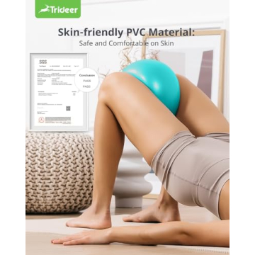 Trideer 9 Inch Pilates Ball for Core Training and Therapy