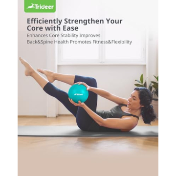 Trideer 9 Inch Pilates Ball for Core Training and Therapy