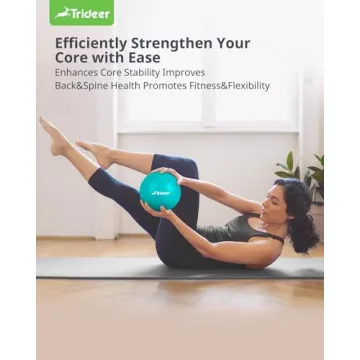 Trideer 9 Inch Pilates Ball for Core Training and Therapy