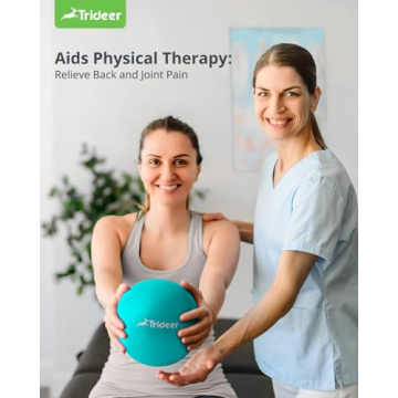 Trideer 9 Inch Pilates Ball for Core Training and Therapy