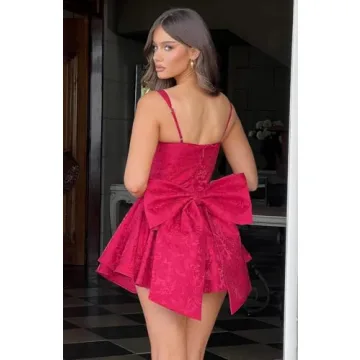 Stanjiehu Satin Homecoming Dresses for Teens A-Line Gown