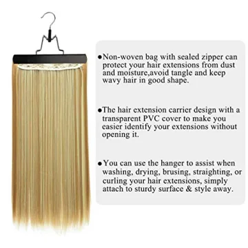 Hair Extension Storage Bags - 10 Pack Portable Organization