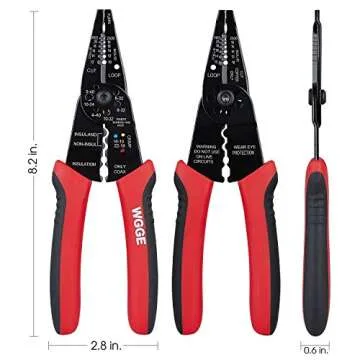 WGGE 8-inch Wire Stripper for Professionals and DIY Enthusiasts