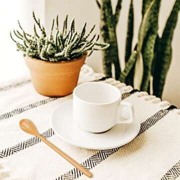 Goeielewe Colorful Mixing Spoon Set - 8 Durable Melamine Spoons