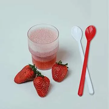 Goeielewe Colorful Mixing Spoon Set - 8 Durable Melamine Spoons