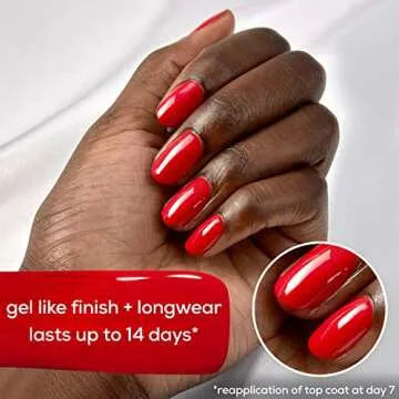 essie Gel Couture 2-Step Longwear Nail Polish, Vi Please, Red Nail Polish, 0.46 fl. oz.
