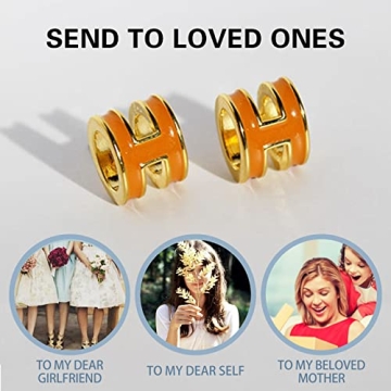 Stylish French Letter Earrings in Titanium Steel