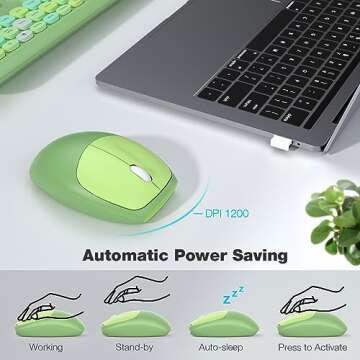 MOFII Cute Wireless Keyboard and Mouse Combo for Everyone